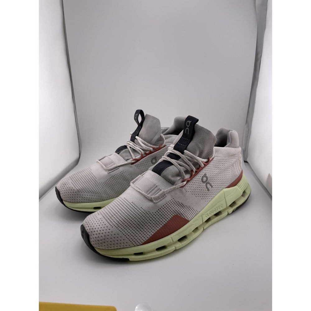 On Cloudnova Shoes Womens Size 8.5 Gray Lime Green CloudTec Running Athletic